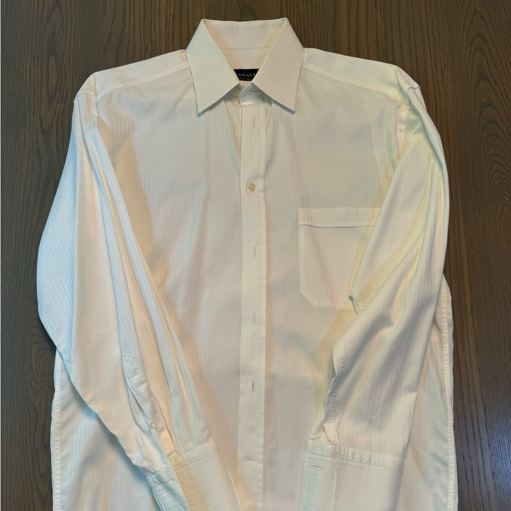 Canali French Cuff Dress Shirt.